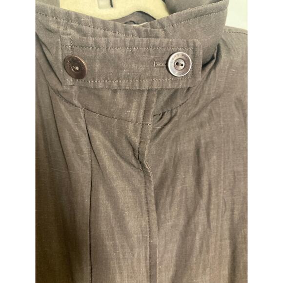 Loro Piana Storm System Brown Mid-length Jacket Luxury Wool/ Linen/ Silk ~ Sz 42 - Picture 12 of 12
